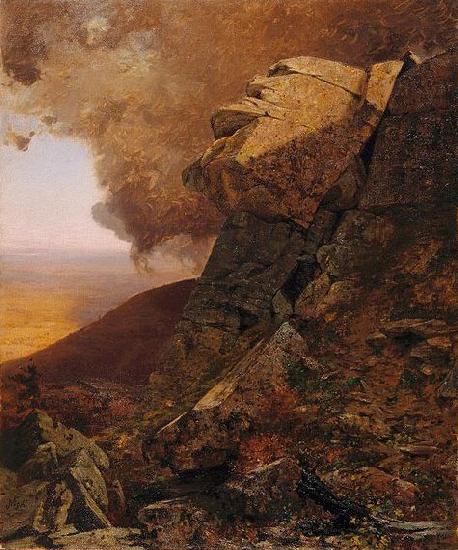 Jervis Mcentee A Cliff in the Katskills oil painting picture